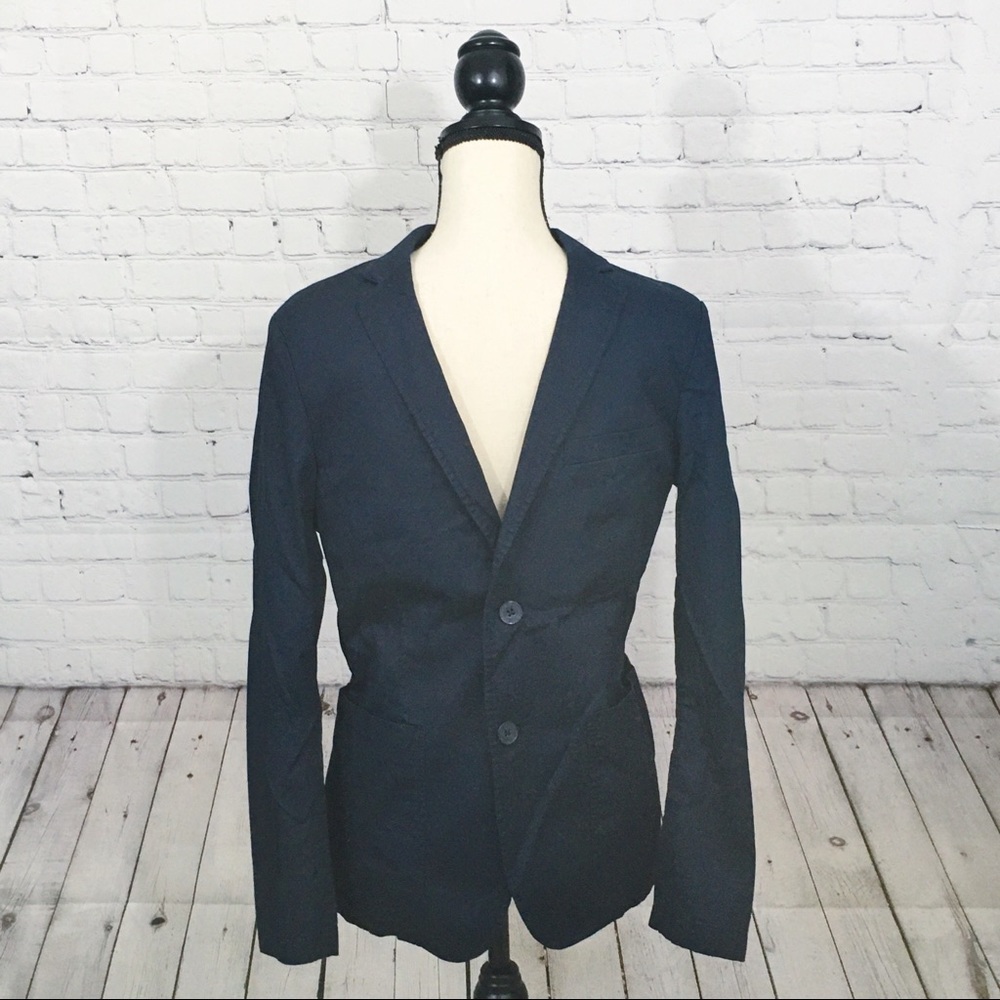 Frank and Oak Slim Navy Blazer Size 36